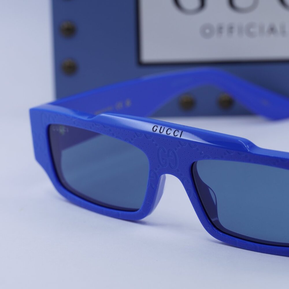 Final Price! Gucci GG1592S 004 Blue Sunglasses - Picture 4 of 11